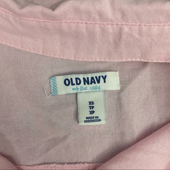 NWOT Old Navy Pink Boyfriend Fit Button Down Shirt - Picture 8 of 12